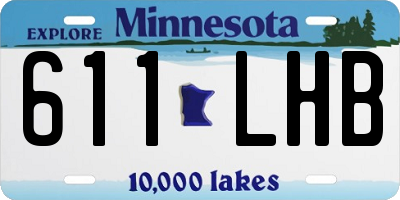 MN license plate 611LHB