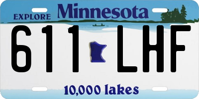 MN license plate 611LHF