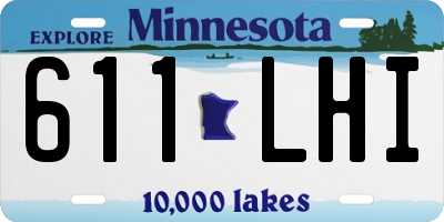 MN license plate 611LHI