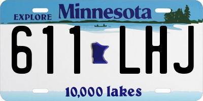 MN license plate 611LHJ
