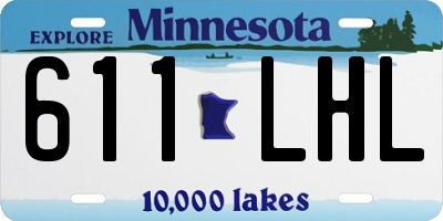 MN license plate 611LHL