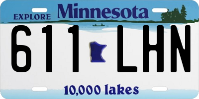 MN license plate 611LHN
