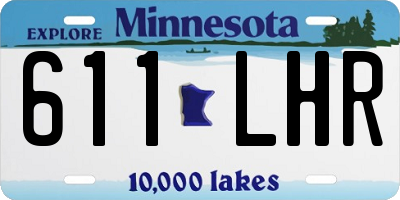 MN license plate 611LHR