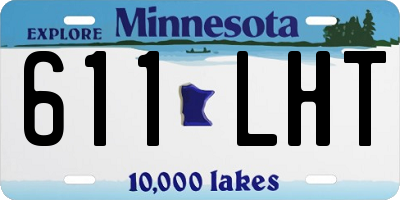 MN license plate 611LHT