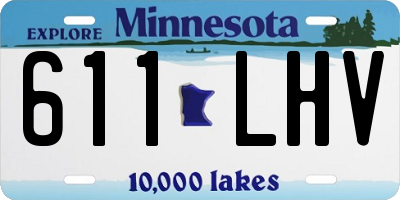 MN license plate 611LHV