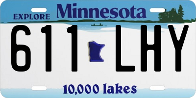 MN license plate 611LHY