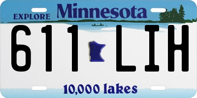MN license plate 611LIH