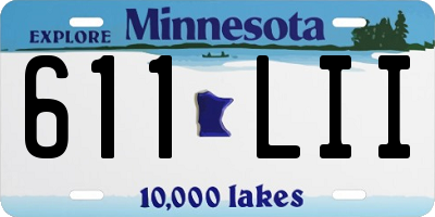MN license plate 611LII