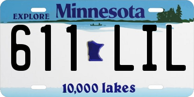 MN license plate 611LIL
