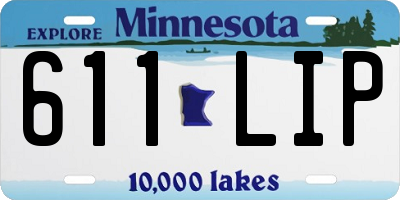 MN license plate 611LIP