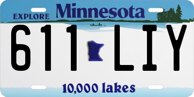 MN license plate 611LIY