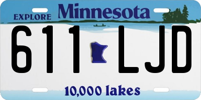 MN license plate 611LJD