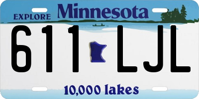 MN license plate 611LJL