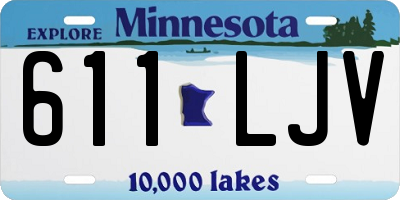 MN license plate 611LJV