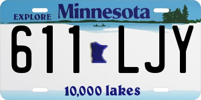 MN license plate 611LJY