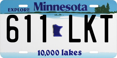 MN license plate 611LKT