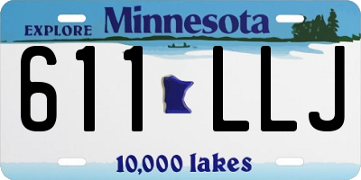 MN license plate 611LLJ