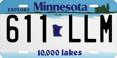 MN license plate 611LLM