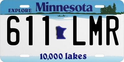 MN license plate 611LMR