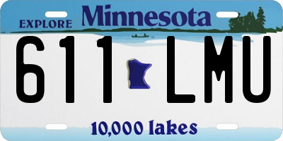 MN license plate 611LMU