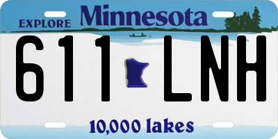 MN license plate 611LNH