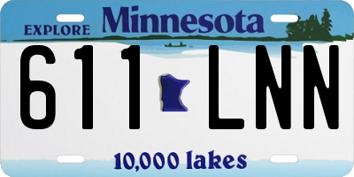 MN license plate 611LNN