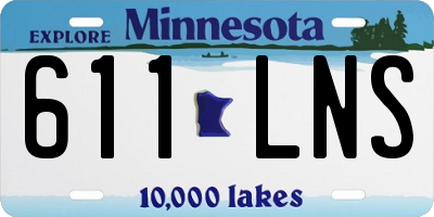 MN license plate 611LNS