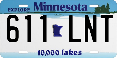 MN license plate 611LNT