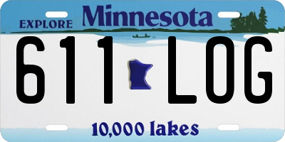 MN license plate 611LOG