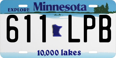 MN license plate 611LPB