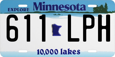 MN license plate 611LPH