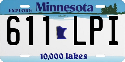 MN license plate 611LPI