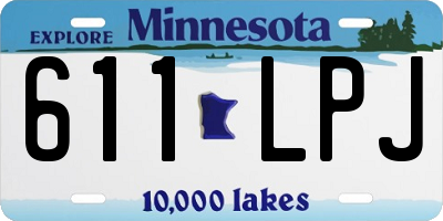 MN license plate 611LPJ