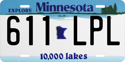 MN license plate 611LPL