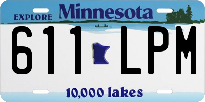 MN license plate 611LPM