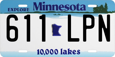 MN license plate 611LPN