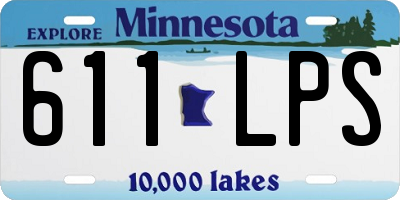 MN license plate 611LPS