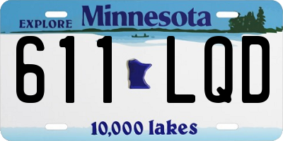 MN license plate 611LQD
