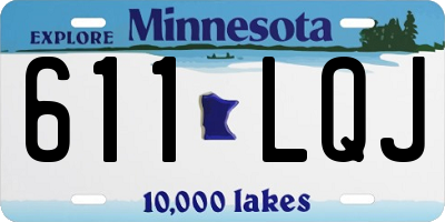 MN license plate 611LQJ