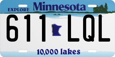 MN license plate 611LQL