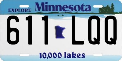 MN license plate 611LQQ