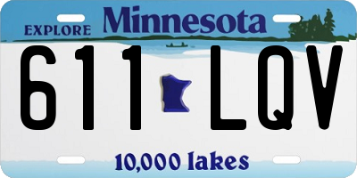 MN license plate 611LQV