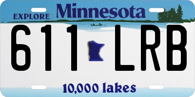 MN license plate 611LRB