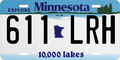 MN license plate 611LRH