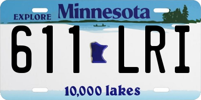 MN license plate 611LRI