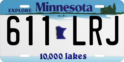 MN license plate 611LRJ