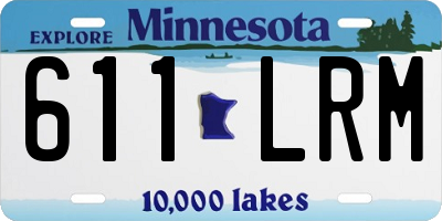 MN license plate 611LRM