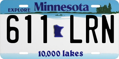 MN license plate 611LRN