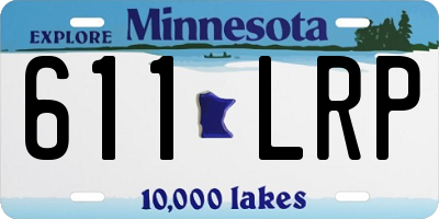 MN license plate 611LRP
