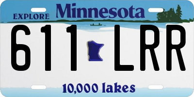 MN license plate 611LRR